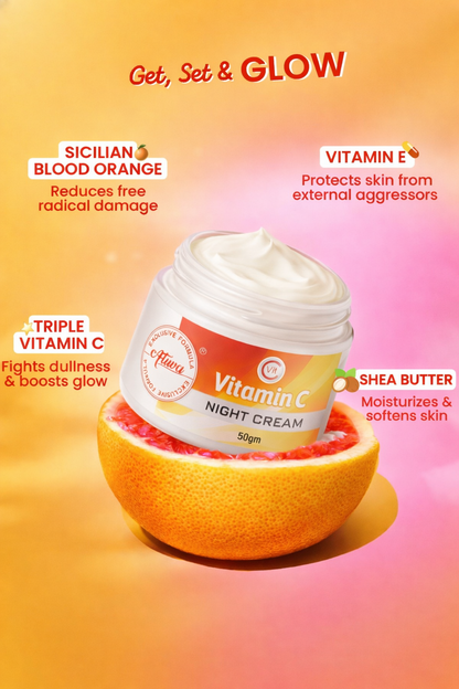 ATRIVA Vitamin C Night Cream – Brightening & Glow CREAM (50GM)