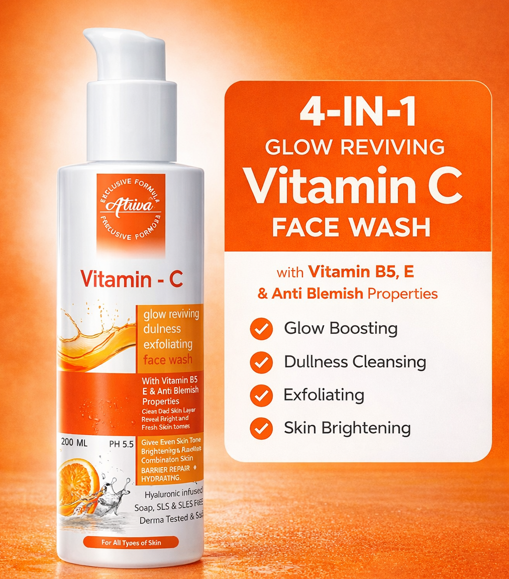 ATRIVA Vitamin - C Face Wash Glow Reviving
