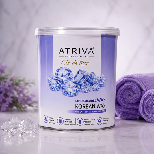 Atriva Professional Korean Oil Wax – Crystal Clear Liposoluble Wax for Painless Hair Removal (800ml)
