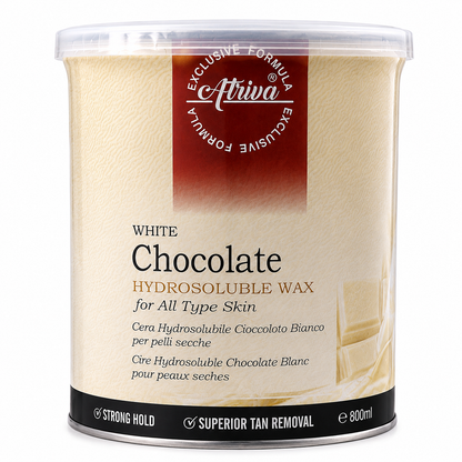 Atriva White Chocolate Hydrosoluble Wax (Cream) – Removes Hair from Root, Reduces Tan (800ml)
