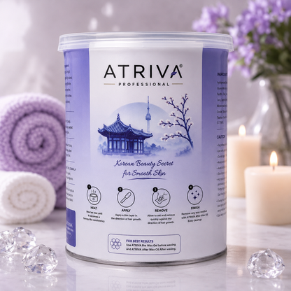 Atriva Professional Korean Oil Wax – Crystal Clear Liposoluble Wax for Painless Hair Removal (800ml)