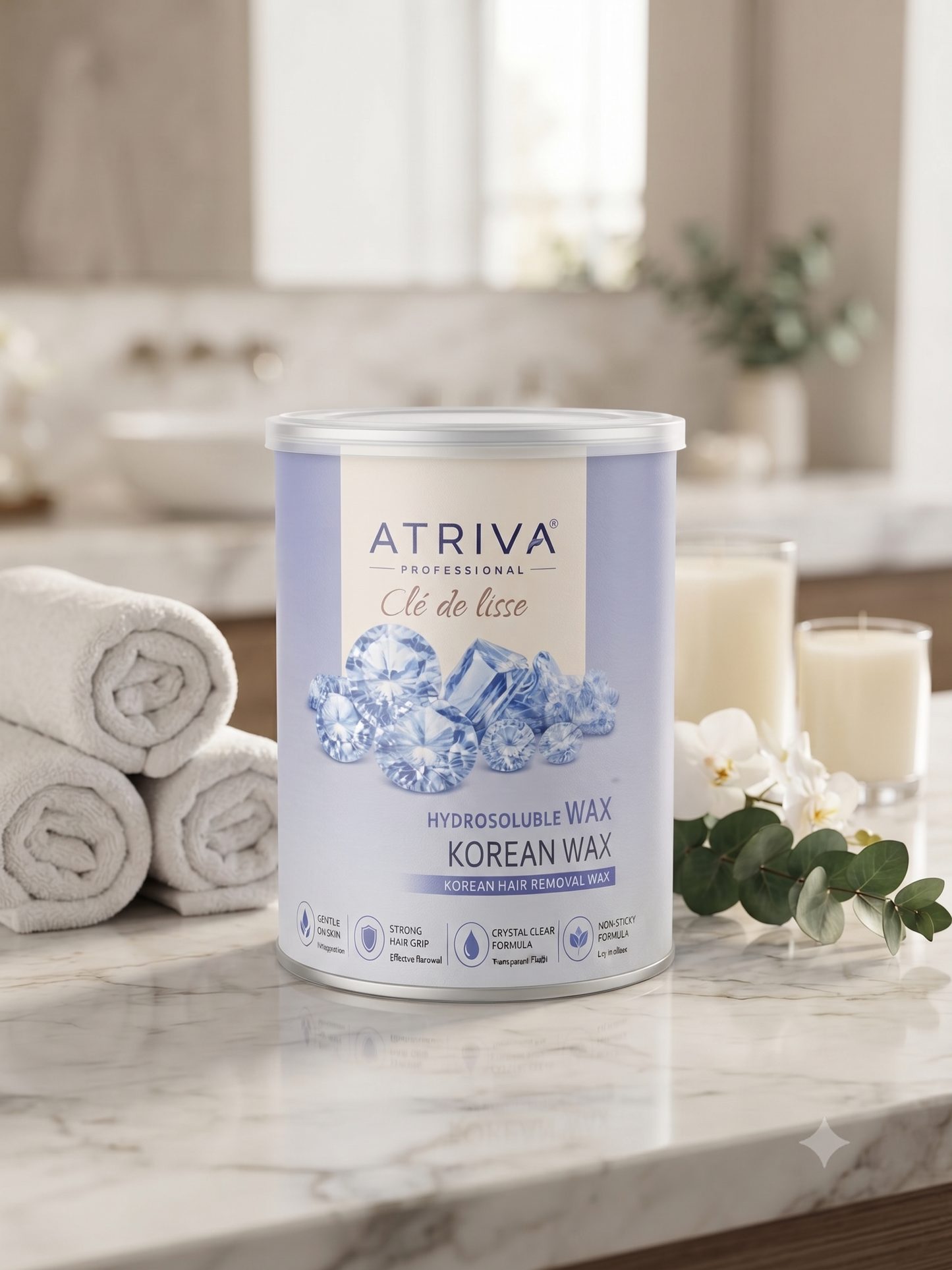 Atriva Professional Korean Hydrosoluble Wax (Cream Wax) – Multi-Area Hair Removal Wax