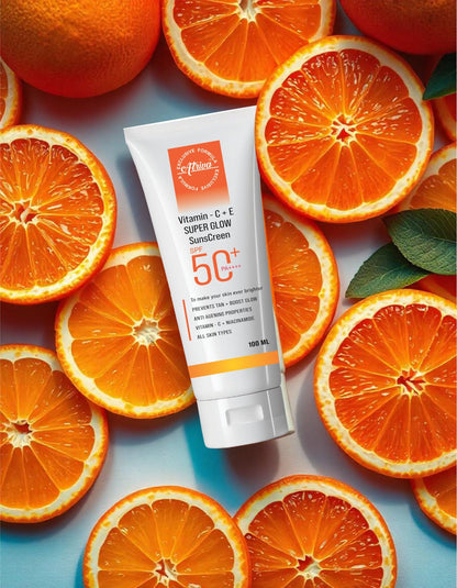 ATRIVA Vitamin C + E Super Glow Sunscreen SPF 50+ PA++++ – 100ml