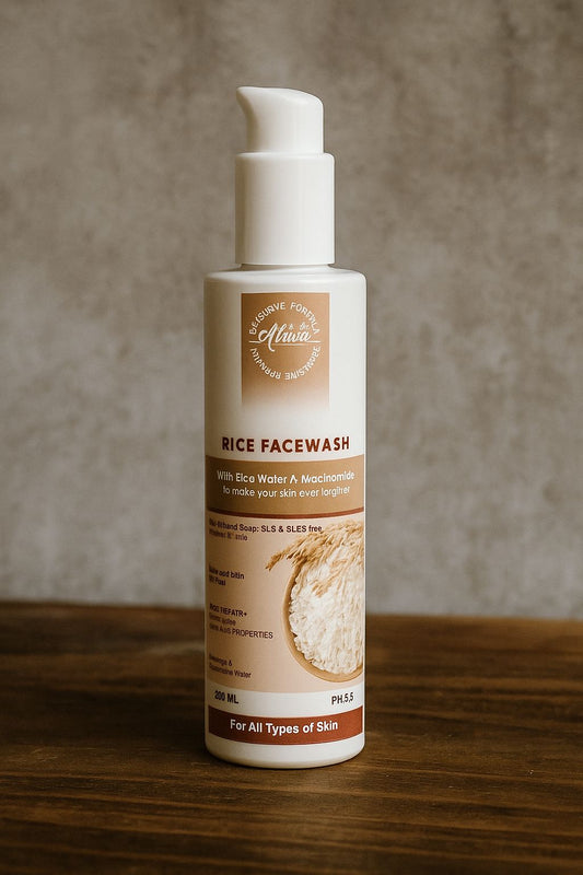 ATRIVA Rice Bright Face Wash With Rice Water & Niacinamide for Glass Skin.
