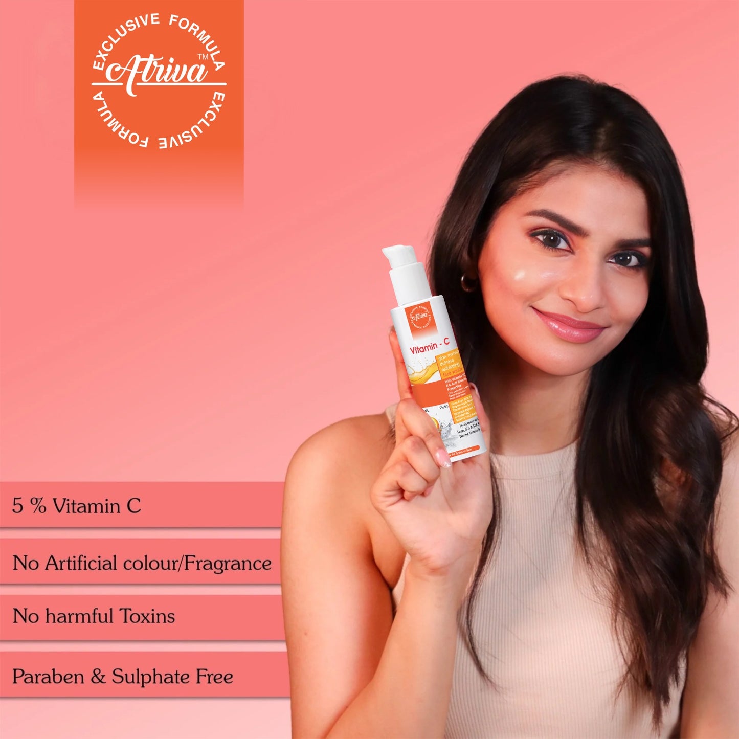 ATRIVA Vitamin - C Face Wash Glow Reviving