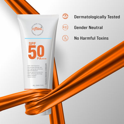 ATRIVA SPF 50 PA+++ Sunscreen Cream