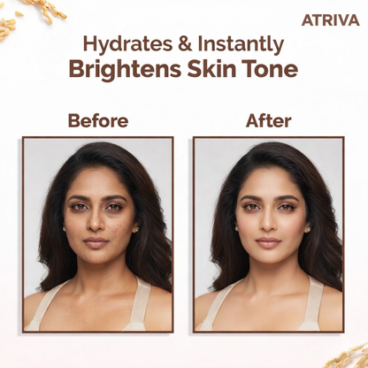 Atriva Rice Bright Night Cream With Rice Water & Niacinamide For Glass-Skin